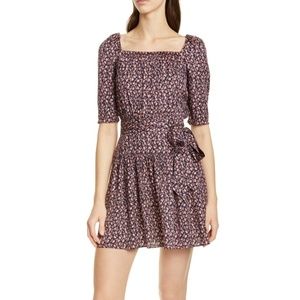 Rebecca Taylor Francesca dress 00 (XXS 0) NWT pink floral blue